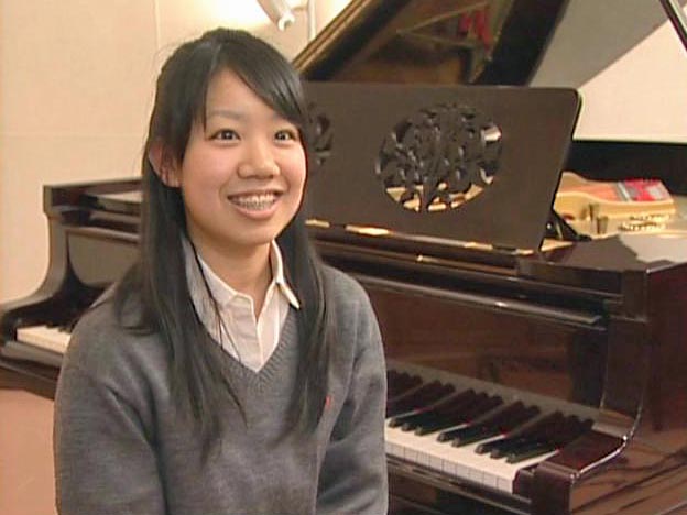 ピアノを習う生徒